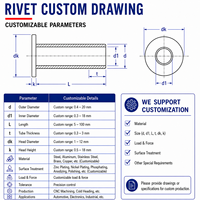 TianFang, fabricant de rivets tubulaires creux à tête plate en cuivre et titane sur mesure, fabricant OEM de fixations de précision pour l'électronique automobile