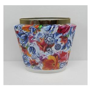 Impressionnant design vase à fleurs en métal et jardinière décalcomanie émail fini pour la maison et l'extérieur pot de fleur décoratif fait à la main personnalisé - Product Image 2