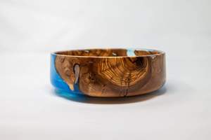 PRODUCTS LINKED DECOR HANDMADE NATURAL WOODEN AND RESIN SALAD <b>BOWL</b> Good Quality for Home and Restaurant Use for Parties - Product Image 2