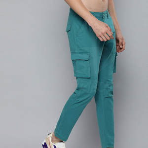 Marque privée de couleur personnalisée Pantalon cargo décontracté pour homme Pantalon cargo délavé multi-poches à vendre - Product Image 3