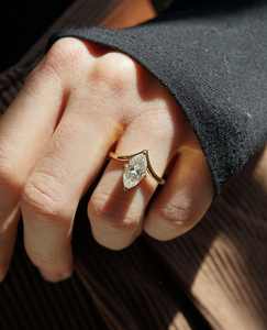 Anillos de joyería fina hechos en plata 925 10K 14K 18K oro sólido compromiso laboratorio cultivado anillos de diamantes para mujeres - Product Image 3