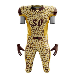 Uniforme de fútbol americano con logotipo bordado personalizado, conjuntos de pantalones y Jersey de equipo sublimado deportivo para jóvenes y adultos - Product Image 5