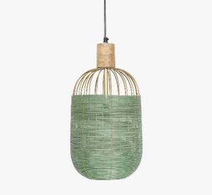 Adjustable Height Round Metal Wire Hanging <b>Lamp</b> Pendant Unique Design with Brass Finish - Product Image 3