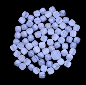 Chất lượng hàng đầu màu xanh ren <span class=keywords><strong>Agate</strong></span> nhẫn độc cho vòng cổ tự nhiên màu xanh ren <span class=keywords><strong>Agate</strong></span> đệm phẳng trở lại Cabochon đá quý đối với trang sức - Product Image 6