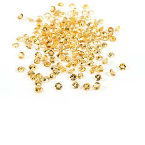 Cristal de Citrino Natural Grado AAA, Redondos Pulidos de 1.5mm y 2mm, Gemas Amarillas y Naranjas de Alta Calidad para Joyería, Certificado IGI - Product Image 2
