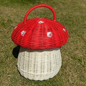Panier en rotin artisanal en forme de champignon, paniers de rangement faits à la main, rotin naturel, multifonctionnel moderne, fabriqué au Vietnam - Product Image 2