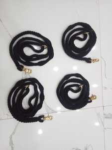 Laisse de chien en macramé faite à la main avec motif animal détail de rivet corde de coton doux de style luxe durable pour petits/moyens/grands chiens - Product Image 5