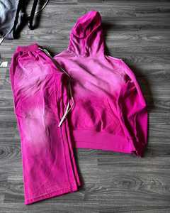 Ensemble sweat-shirt à capuche élégant inspiré de la sororité grecque et jogger confortable, tenue décontractée tendance pour une ambiance de campus ultime - Product Image 2