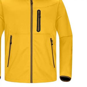 Chaqueta Softshell para Hombre de Alta Calidad, Venta Caliente, Fabricación OEM, Impermeable para Invierno, con Logotipo Frontal, Estilo Urbano, con Capucha - Product Image 4