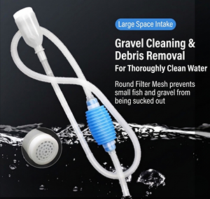 Changeur d'eau pour aquarium intérieur écologique de 1,6 m en PVC et plastique, outil de nettoyage de pompe d'aquarium - Product Image 1