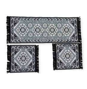 Juego de alfombras de asiento de coche Kilim de lana y seda, cubierta de asientos de coche lavable hecha a máquina - Product Image 2