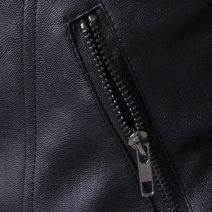 Veste d'hiver en cuir véritable et denim pour homme - Imperméable, coupe-vent, respirante, écologique, style vintage - Product Image 6