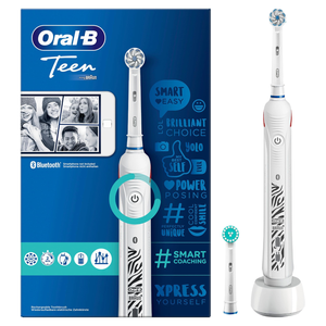 Brossette à dents électrique ultrasonique Oral-B pour adultes, étanche IPX4, 2 modes, contrôle visuel de la pression et poils moyens - Product Image 2
