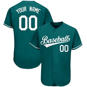 Maillot de baseball respirant à col en V et manches courtes pour homme, 220g, imprimé par transfert thermique, personnalisable, le plus vendu en gros 2025 - Product Image 2