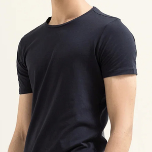 เสื้อยืดคุณภาพสูงสำหรับผู้ชายไซส์ใหญ่ พิมพ์ลายได้ตามต้องการ คอกลม แขนสั้น ผ้าฝ้าย 100% เสื้อยืดเปล่าสีพื้นสำหรับผู้ชาย - Product Image 6