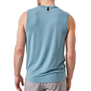 Breathable Best Sale <b>Mens</b> Fitness Tank Tops for Bodybuilding Casual <b>Ribbed</b> Cotton Elastic Knitted <b>Vest</b> Breathable Gym Singlet - Product Image 6