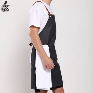 Delantales de lona vaquera de trabajo duradero de la mejor calidad, tela de cuero y algodón de alta calidad, poliéster para Chef, precio bajo, novedad de 2024 al por mayor - Product Image 4