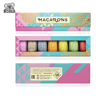 Boîte d'emballage en papier pour petits gâteaux et cupcakes, pâtisserie, macarons, de qualité alimentaire, avec fenêtres transparentes