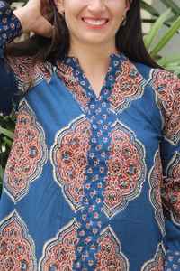 Vestido Midi de Algodón con Estampado Floral para Mujer, Vestido Camisero, Atuendo Indio para Vacaciones de Verano - Product Image 6