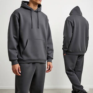 ชุดกีฬาแบบมีฮู้ดและกางเกงวอร์มสำหรับผู้ชายชุดวอร์มใส่วิ่งออกกำลังกาย - Product Image 4