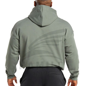 เสื้อฮู้ดเก็บอุณหภูมิแบบสวมหัวของผู้ชายผ้าฝ้าย100% ระบายอากาศได้ดีพื้นฐานฤดูหนาวกำหนดเองได้ - Product Image 2