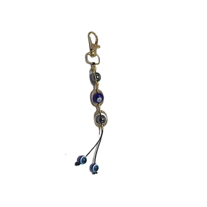 Llavero de cristal de alta calidad con ojo turco, cuentas redondas, llavero de piedra natural, regalos para mujer, venta al por mayor - Product Image 4