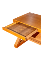 Table d'ordinateur portable rectangulaire TACASA en bois massif, style nordique moderne, durable, pour le bureau, la coiffure ou l'écriture, gain de place