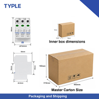 TYPLE Dispositivo de Protección Contra Sobretensiones TPU7-40 DC SPD 3P Trifásico 40KA, Supresor de Picos de Voltaje Industrial de Baja Tensión Tipo T2