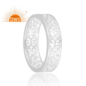 Nuevo diseño Anillo de banda de Plata de Ley 925 Diseños personalizados Joyería para mujer Regalo para ella. - Product Image 2