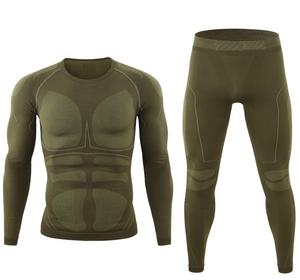Short de compression d'hiver sans couture pour hommes, léger, couche de base, ensemble de sports de ski, sous-vêtements thermiques, séchage rapide et chaud - Product Image 1