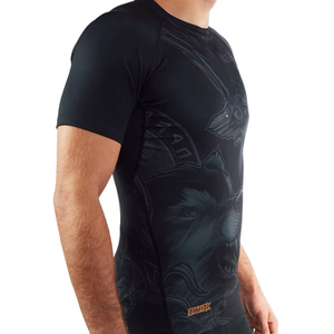 เสื้อรัดกล้ามเนื้อ Rush Guard BJJ แบบสั่งทำพิเศษ พร้อมโลโก้ สำหรับกีฬา ยูนิเซ็กส์ แขนยาว ผลิตจากโพลีเอสเตอร์/สแปนเด็กซ์ เสื้อรัดกล้ามเนื้อ Bjj แบบสั่งทำพิเศษ พร้อมโลโก้ สำหรับกีฬา - Product Image 6