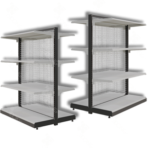 Estante de Góndola con Malla Trasera ADONG |   Exhibidor Metálico de Doble Cara para Comercios |   Proveedor OEM de Vietnam A07 - Product Image 1