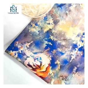 30s 45s Breathable Custom Design Summer Spun Rayon Printed <b>Viscose</b> <b>100</b>% Rayon Printed <b>Fabric</b> With Floral Pattern - Product Image 4