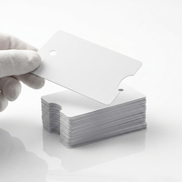 Cartes RFID en PVC imprimées en couleur, fréquence basse 125 kHz, format irrégulier, personnalisées avec trou