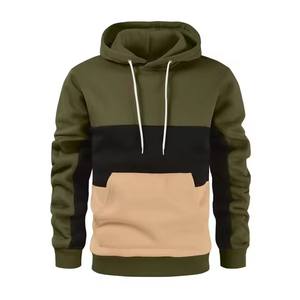 Nouveau printemps automne bloc couleur sweat à capuche avec coupe ample hommes et femmes décontracté mode tendance hiver pull avec col à capuche - Product Image 4