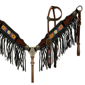 Confort et durabilité optimaux cuirasse de cheval en cuir de haute qualité avec sangles réglables - Product Image 1