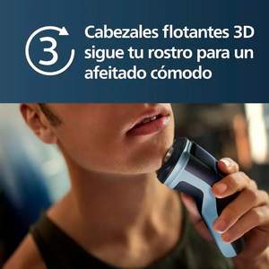 Mini rasoir électrique allemand rotatif sans fil à double lame, étanche IPX7, lavable, pour usage humide et sec, avec lames de rechange - Product Image 3