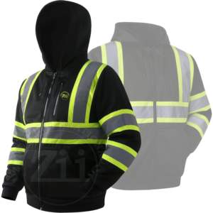 Chaleco de Seguridad Personalizado para Construcción con Capucha Desmontable, Manga Larga, Clase 3, Reflectante, Térmico, de Forro Polar, con Bolsillos en el Pecho - Product Image 5