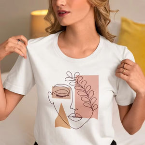 Camisetas Lisas Extra Grandes de Algodón 100% y Spandex Ecológicas al por Mayor para Mujer con Opciones de Logotipo Personalizado Impreso - Product Image 1