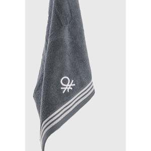Be-0839-Dgy Serviette de toilette 100% coton gris foncé 50x90 cm - GRIS FONCÉ - Product Image 2