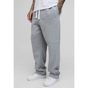Pantalones de chándal de forro polar de algodón pesado para hombre con cordón Joggers holgados al por mayor - Product Image 4