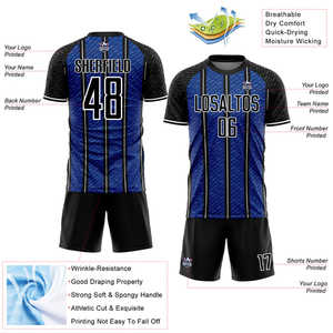 Uniforme de fútbol auténtico, proveedor al por mayor, resistente a la humedad, transpirable, secado rápido, uniformes duraderos construidos para clubes de fútbol - Product Image 5