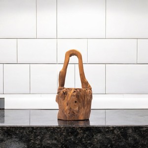 Erosin Long Trunk Teak Root Decorative <b>Object</b> Unique Rustic Organic Beauty to Enhance Any Room with Natural Charm - Product Image 1