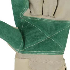 ถุงมือทำงานหนังวัวสำหรับผู้ชายถุงมือนิรภัยสำหรับงานก่อสร้างอุตสาหกรรม - Product Image 6