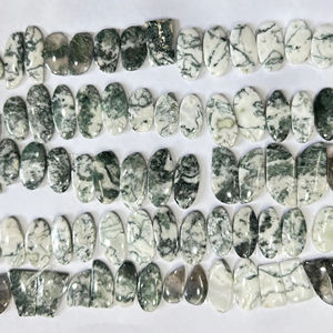 100% ต้นไม้ธรรมชาติคู่หินโมราขัดเงาแบบหลวมสำหรับทำเครื่องประดับออกแบบได้ตามต้องการ - Product Image 1