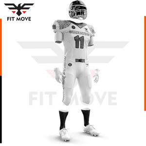 Ensemble combiné de football américain de qualité supérieure 100% polyester fait impression numérique uniforme de football américain à l'extérieur et survêtement unisexe - Product Image 3