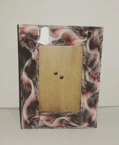 กรอบรูปเรซิน3D ทรงสี่เหลี่ยมผืนผ้ากรอบรูปวินเทจทำจากไม้สำหรับเป็นของขวัญแต่งงาน - Product Image 1