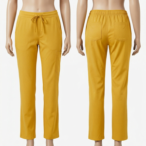 Pantalones Médicos para Mujer, Premium, 220 GSM, Transpirables, de Poliéster, Rayón y Spandex, con Bolsillos Utilitarios Rojos, Ropa Médica con Logotipo Personalizado - Product Image 5