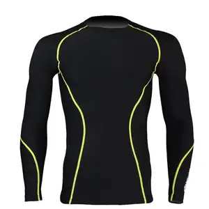 Ultimo design personalizzato stampato su misura rash guard, anti-umidità rash paraspruzzi da uomo camicia di compressione