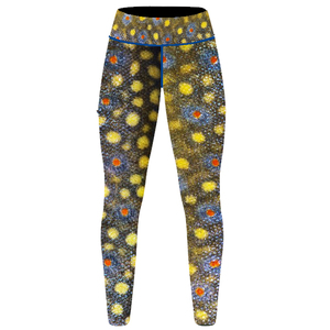 Mallas de pesca de cintura alta para mujer en color sólido estampado gráfico sublimación bordado pantalla e impresión digital - Product Image 4